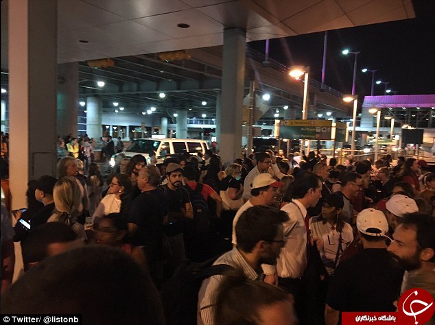 تصاویر فرودگاه JFK پس از تیراندازی شب گذشته