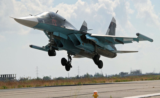 وزارت دفاع روسیه: جنگنده های روسی، با پرواز از ایران، مواضع داعش را هدف گرفتند