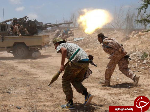 نبرد نفس‌گیر ارتش لیبی با تروریست‌های داعش+ تصاویر