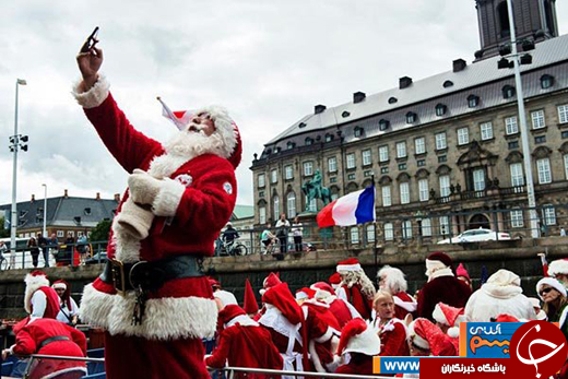 عکس/ گردهمایی بابانوئل ها در دانمارک!