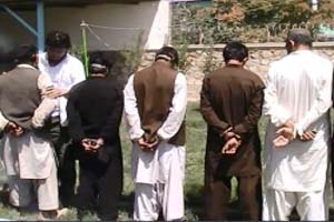 دستگیری هفت نفر به اتهام اعمال تروریستی و جرایم جنایی در غزنی