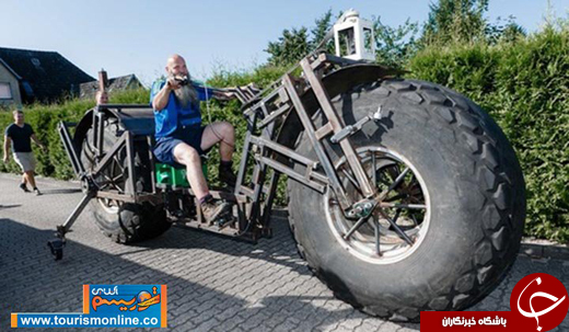 عکس/ سنگین ترین و عجیب ترین دوچرخه جهان رکورد گینس را شکست!