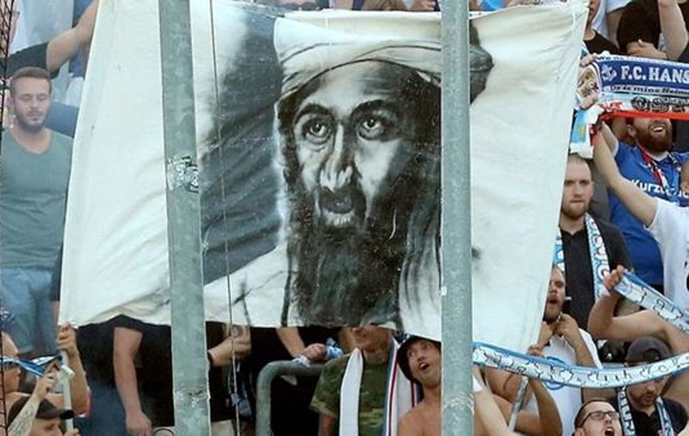 حضور بن لادن در یک پیکار فوتبال!