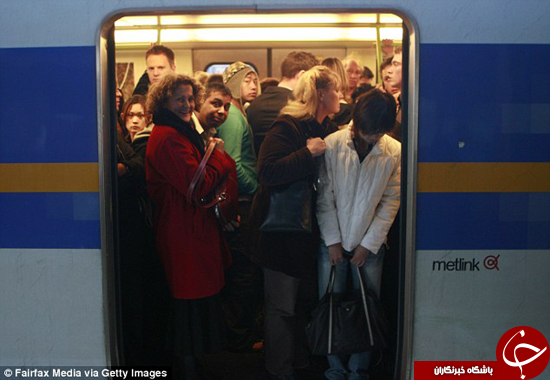 ساعت شلوغی در متروهای دیگر کشورها +تصاویر