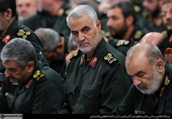 حضور سردار سلیمانی در دیدار امروز فرماندهان سپاه با رهبر انقلاب+ عکس