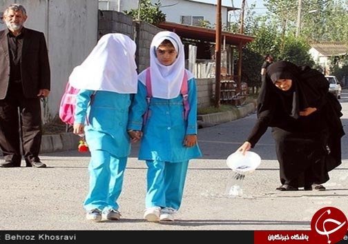 عکس/ اولین روز مدرسه دختر یک شهید مدافع حرم