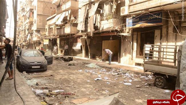 8 کشته در پی حمله خمپاره‌ای به محله‌های مسیحی‌نشین حلب+تصاویر