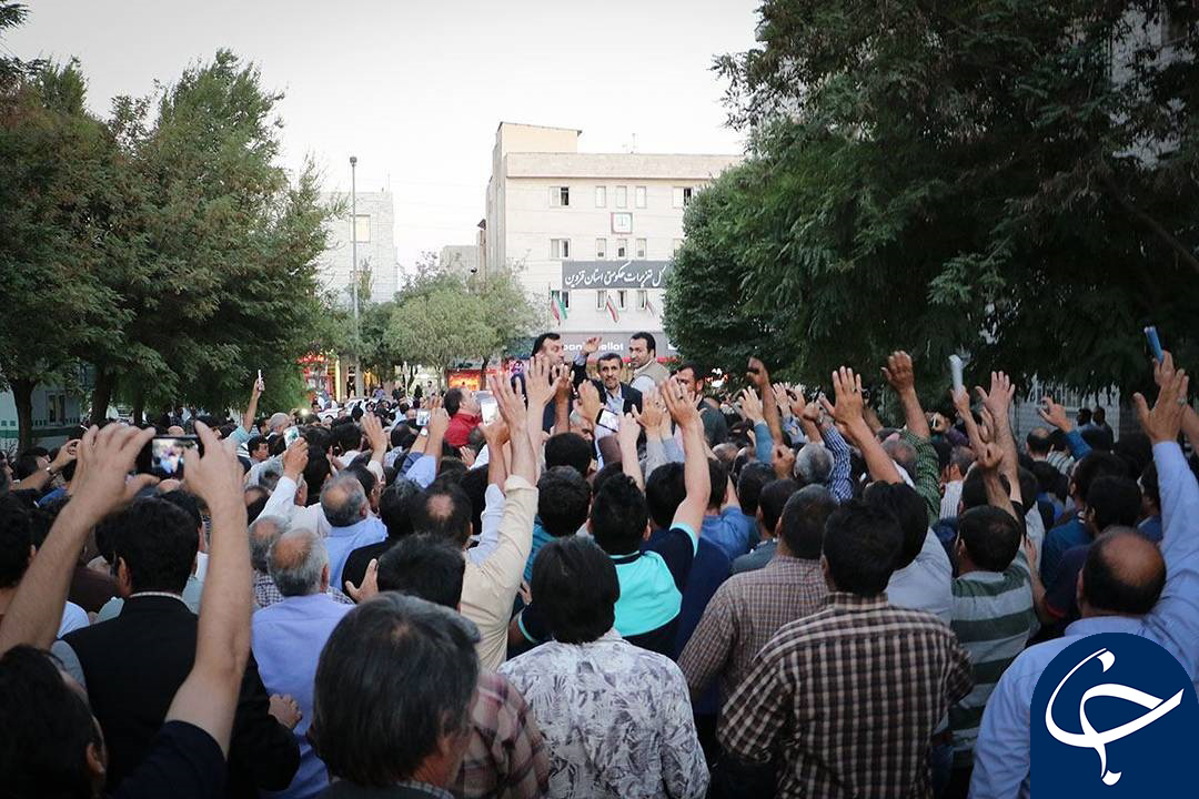 جمعیت حاضر در سخنرانی احمدی نژاد در قزوین چقدر بود؟ + تصاویر
