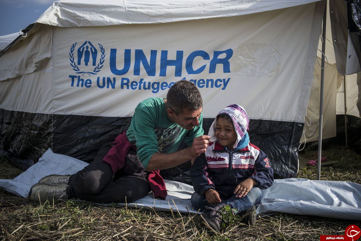 چهره خسته پدران پناه‌جو از لنز دوربین +تصاویر