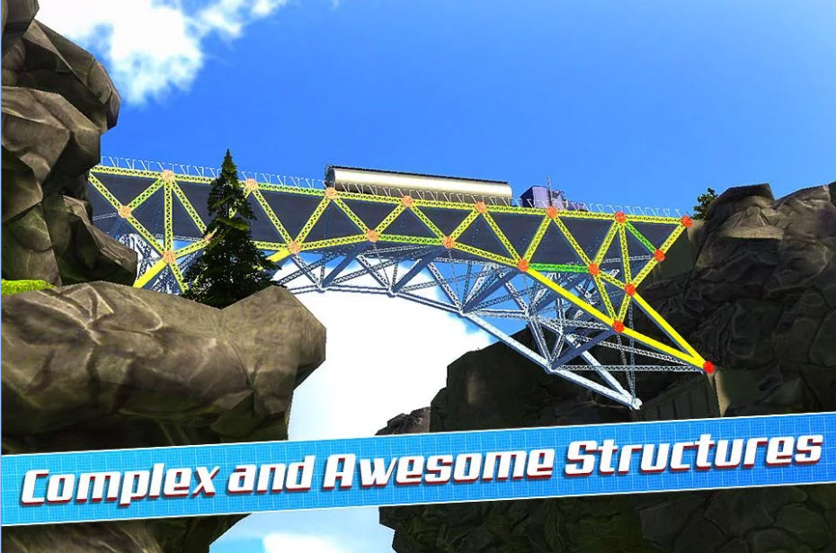 دانلود بازی فکری شبیه سازی پل Bridge Construction Simulator
