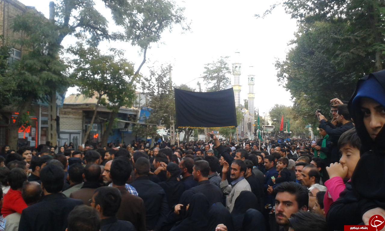 مراسم عزاداري روز يازدهم محرم در شهرستان خوي + تصاویر