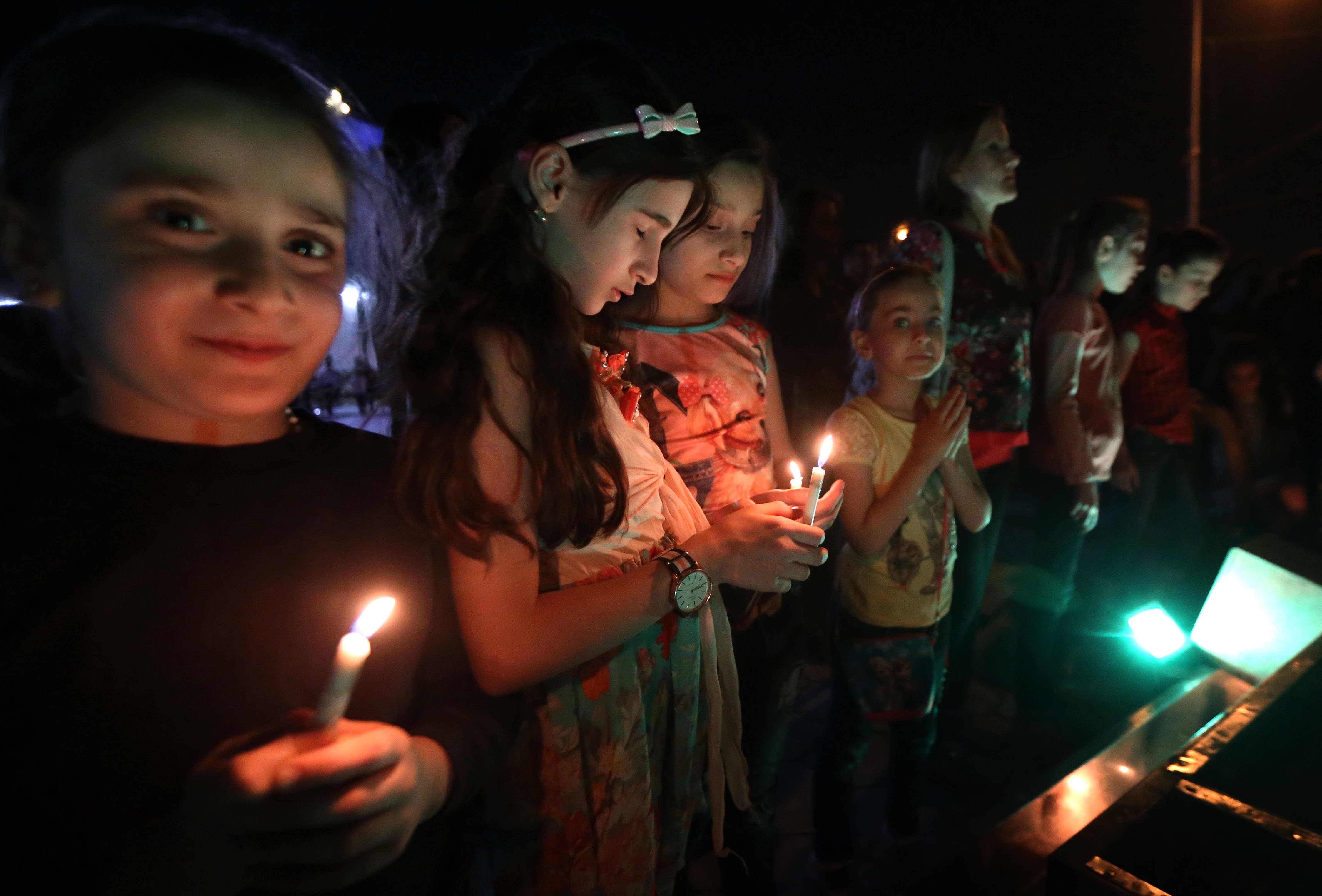 پایکوبی مسیحیان عراقی برای آزادی شهر قراقوش+ تصاویر