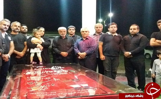گزارش تصویری حضور طاهری بر سر مزار هادی نوروزی