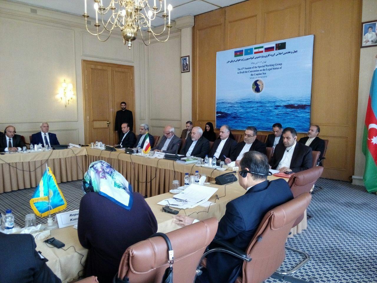 چهل و هفتمین اجلاس گروه کاری ویژه تدوین کنوانسیون رژیم حقوقی دریای خزر آغاز شد