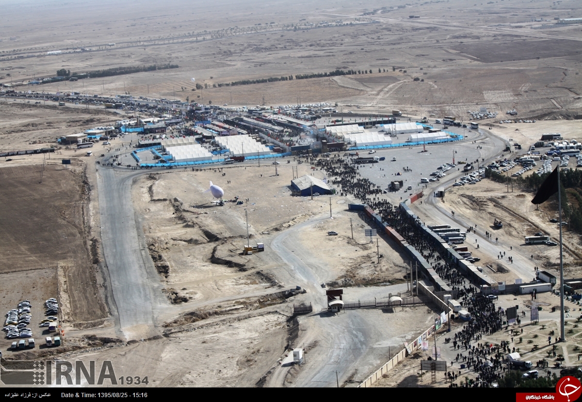 تصاویر هوایی از مرز مهران
