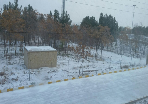 بارش نخستین برف پاییزی در خراسان شمالی