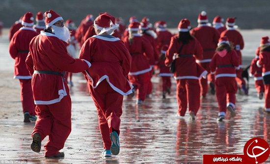 بابا نوئل‌های عجیب در سراسر جهان را ببینید +تصاویر