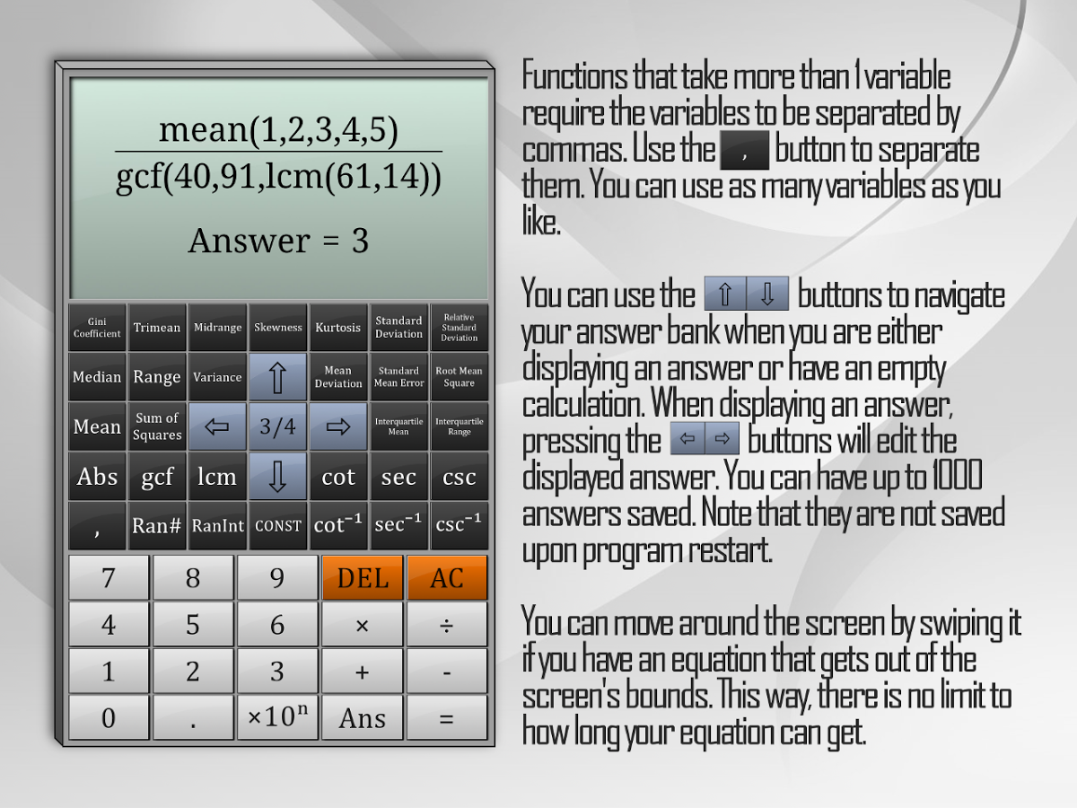 دانلود ماشین حساب مهندسی برای اندروید /  Full Scientific Calculator Pro کاملترین نرم افزار ماشین حساب