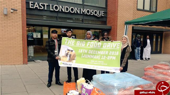 کمک مسلمانان لندن به بی خانمان های این شهر+تصاویر