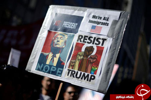 تظاهرات گسترده علیه ترامپ در کالیفرنیا و فلوریدا+ تصاویر