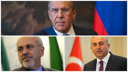 لاوروف: روسیه، ترکیه و ایران به ادامه جنگ با جبهه‌النصره و داعش مصمم هستند/چاووش اوغلو: هیچ جایگزینی برای حل سیاسی بحران سوریه وجود ندارد