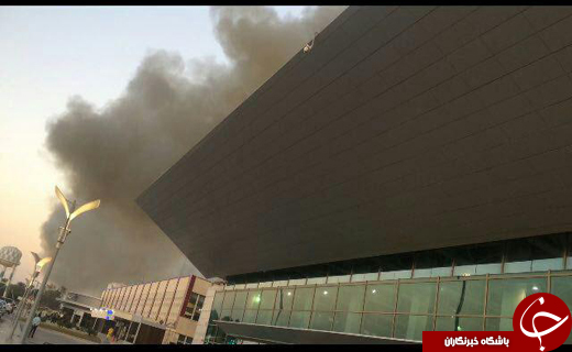 مهار آتش سوزی در مجاورت فرودگاه بندرعباس + تصاویر