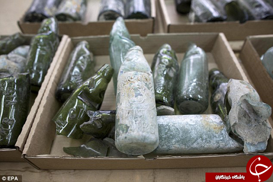 بطری‌های مشروب سربازان جنگ جهانی اول کشف شد +تصاویر