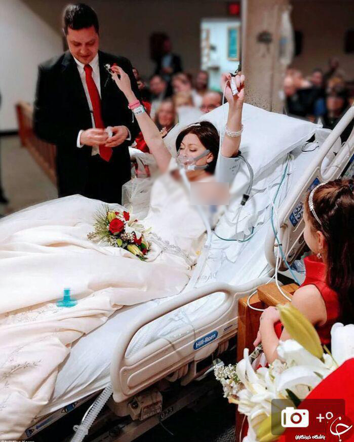 دختر سرطانی در بیمارستان به آخرین آرزوی زندگی اش رسید +تصاویر