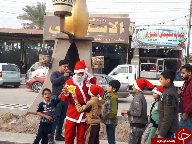 بابانوئل از استان الانبار عراق سر در آورد+تصاویر