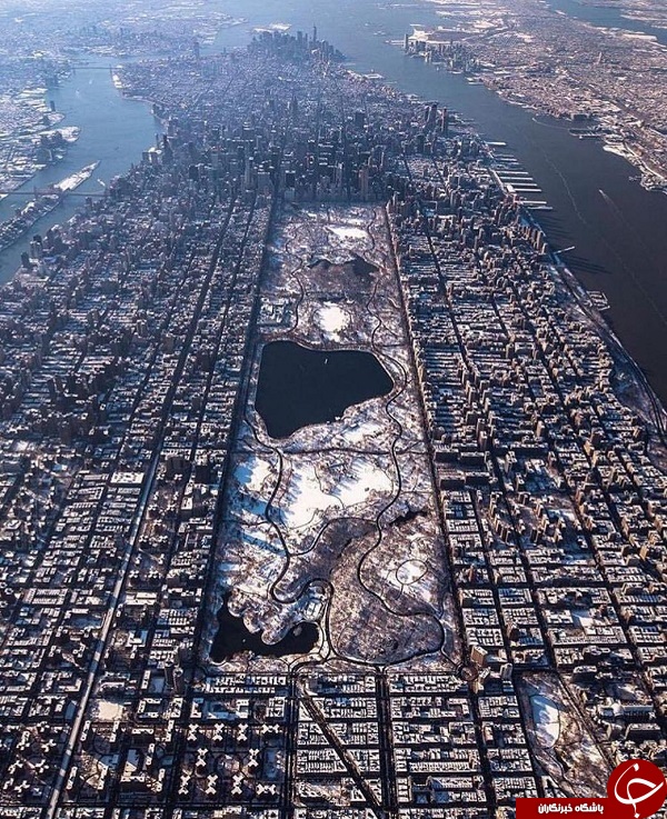 تصویر هوایی دیدنی از شهر منهتن