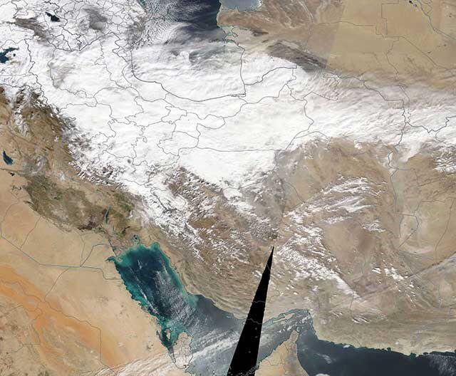 تصاویر زیبای ناسا از ایران سپیدپوش