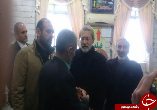 حضور رئیس مجلس شورای اسلامی در امامزاده ابوطالب محمد (ع) زیرآب +تصاویر