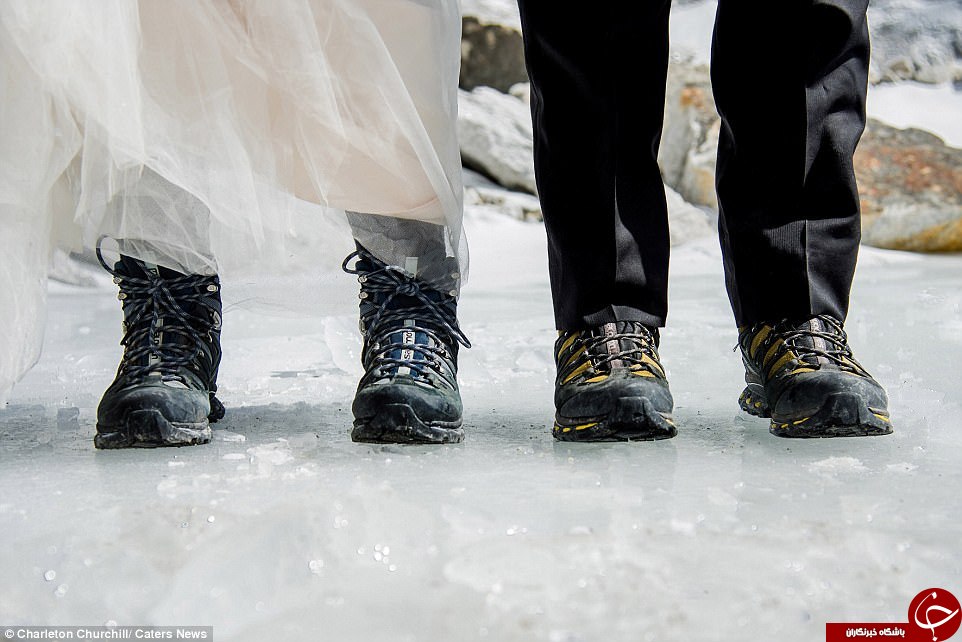 مراسم ازدواج در مرتفع ترین نقطه جهان + تصاویر