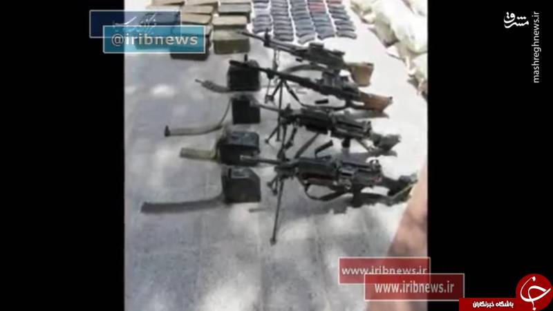 کشف سلاح‌های ویژه از همدستان تروریست‌های کشته شده در مجلس و حرم امام/ از تیربار مدرن ارتش آمریکا تا راکت انداز RPG با مهمات خاص  عکس
