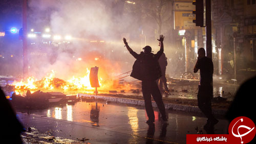 هامبورگ صحنه خشونت پلیس علیه معترضان به جی 20 + تصاویر