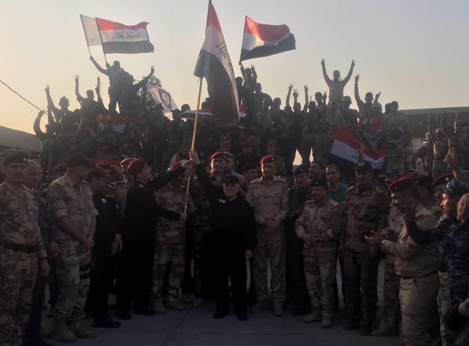 حیدر عبادی به طور رسمی در موصل اعلام پیروزی کرد