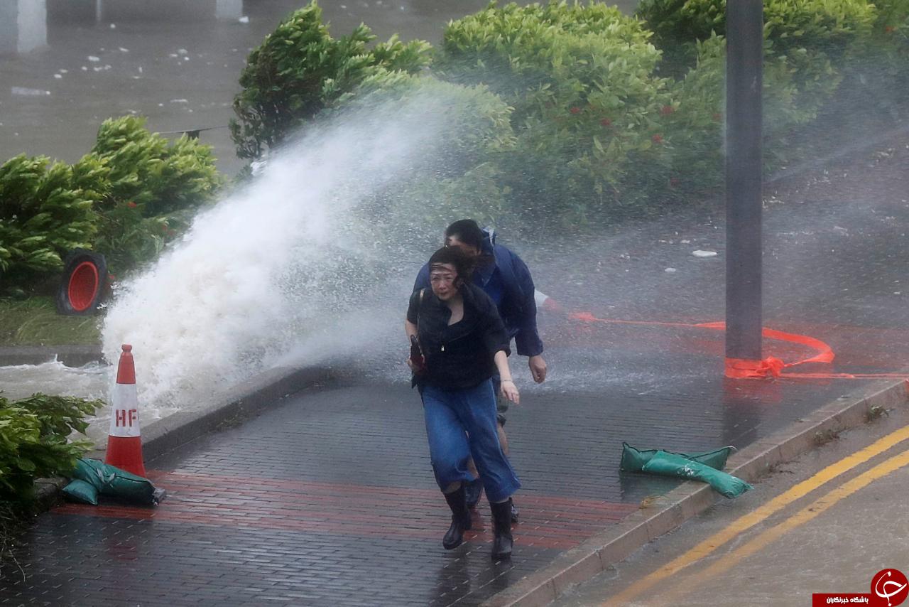 وقوع توفان سهمگین هاتو در هنگ کنگ+ تصاویر