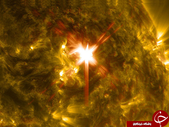 تصاویری شگفت از شعله های سوزان خورشید توسط ناسا