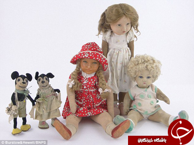 عروسک ها و لباس های نوزادی ملکه الیزابت به مزایده گذاشته می شود+ تصاویر