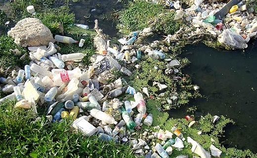 کثیف ترین رودخانه مازندران پر از زباله + فیلم