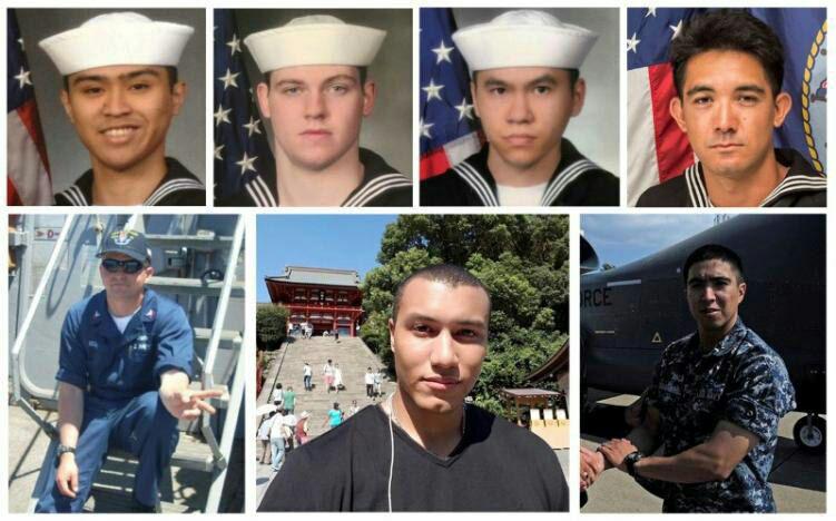 تأیید پیدا شدن اجساد ۱۰ ملوان آمریکایی ناپدید شده از سوی نیروی دریایی آمریکا