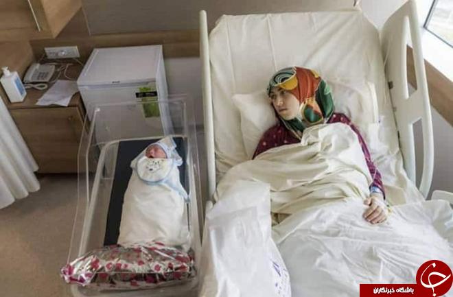 وضع حمل مادر و دختر سوری در یک لحظه+تصاویر