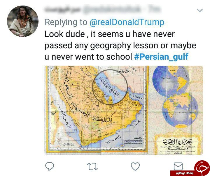 واکنش کاربران ایرانی به جعل نام خلیج فارس توسط ترامپ + تصاویر