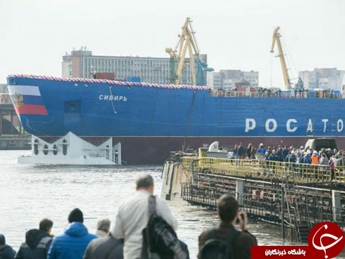 روسیه بزرگترین و قدرتمندترین کشتی هسته ای جهان را به آب انداخت+ تصاویر