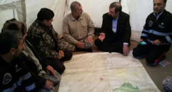 بازدید محسن رضایی از مناطق زلزله زده