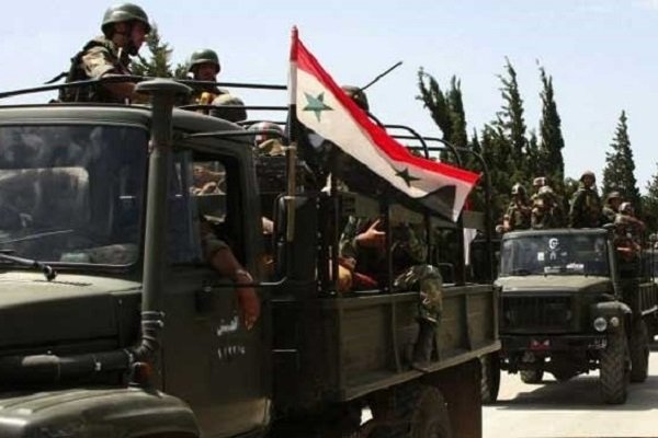 ارتش سوریه کنترل یک انبار قطعات یدکی در ریف دمشق را به دست گرفت