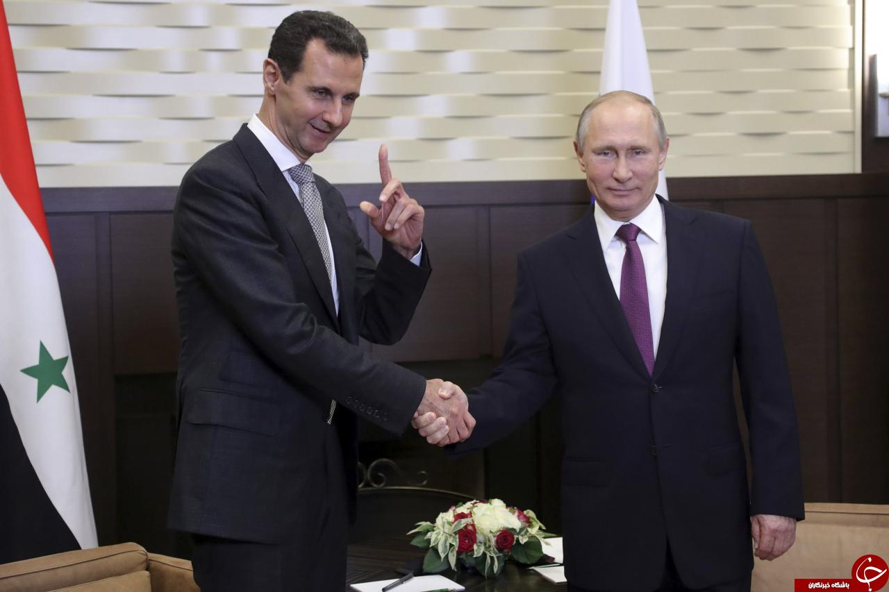 بشار اسد در روسیه با پوتین دیدار کرد