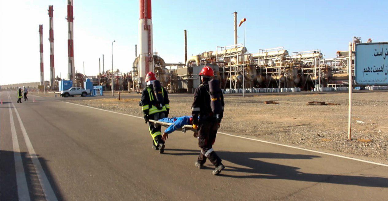برگزاری رزمایش نشت گاز ترش در منطقه عملیاتی خانگیران سرخس