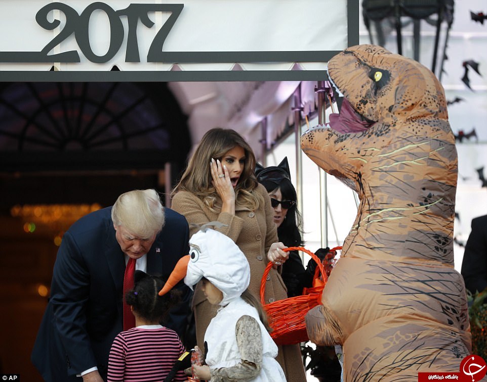 تزئین وحشتناک کاخ سفید به مناسبت هالووین! + تصاویر