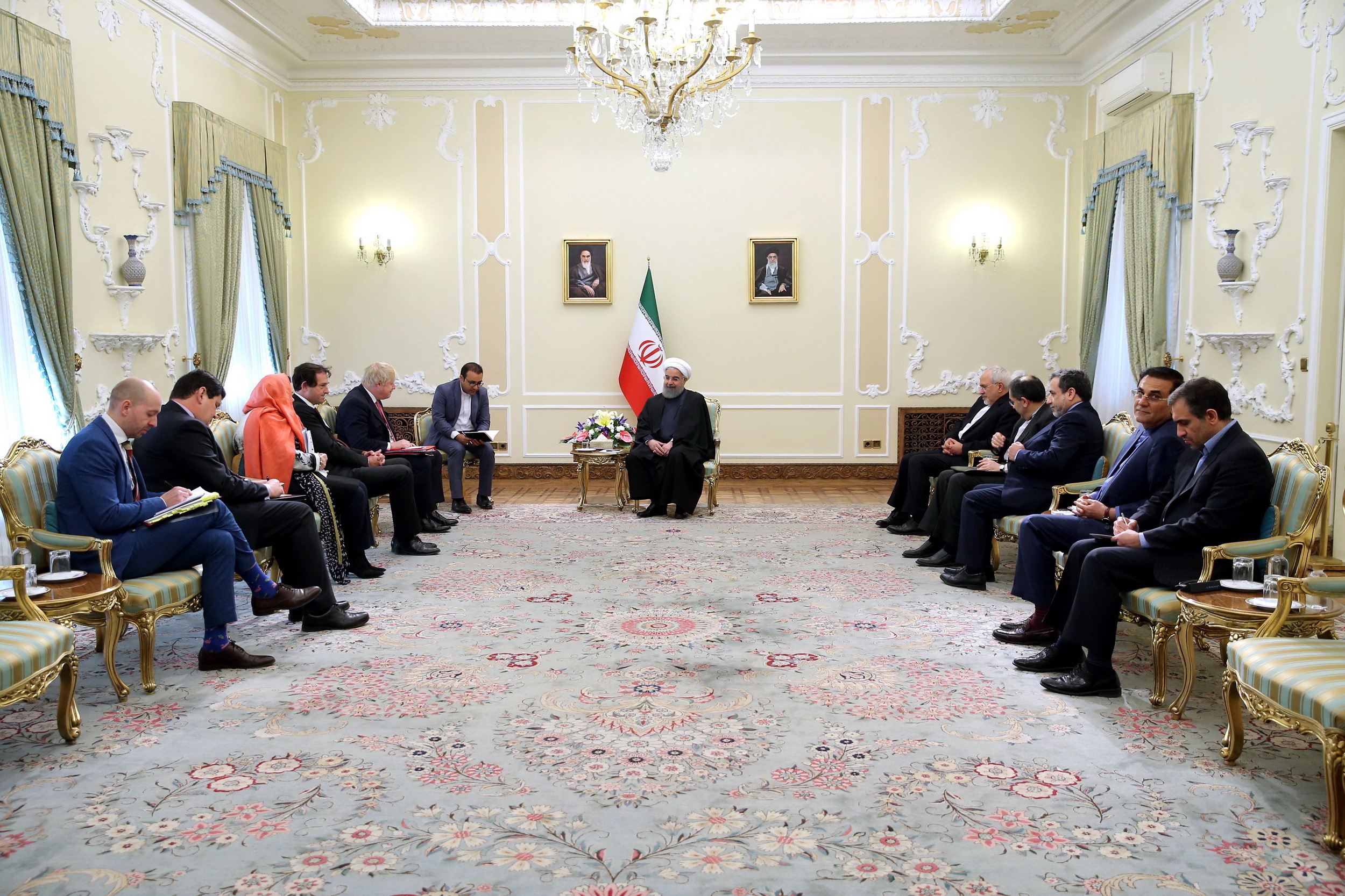 روحانی با وزیر خارجه انگلیس دیدار کرد+ تصاویر